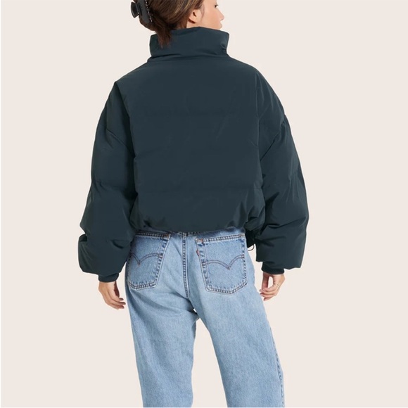 NWT SET Active Oversized Puffer in Oxford Blue Size M - Picture 3 of 7